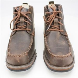 grantly leather moc toe chukka boot